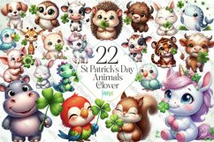 St Patrick’s Day Animals Clover Bundle Product Image 1
