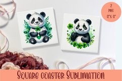 Watercolor Sv Patricks Day Animals Coasters Sublimation png Product Image 1