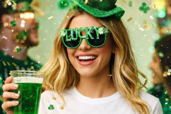 Coquette St Patrick’s Day Shamrock Bow PNG for Sublimation Product Image 3