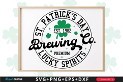 St. Patrick’s Day Brewing Co. Sign SVG Design Product Image 1