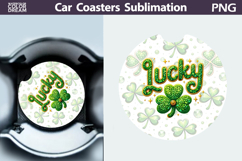 St. Patrick's Day Car Coaster | Lucky Clover Coaster Product Image 1