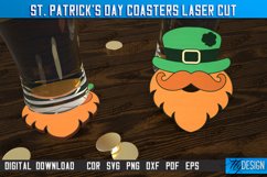 St. Patrick&#039;s Day Coasters Laser Cut Bundle,Shamrock Coaster Product Image 12