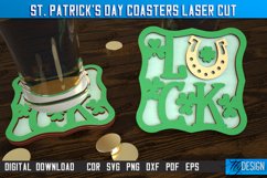St. Patrick&#039;s Day Coasters Laser Cut Bundle,Shamrock Coaster Product Image 6