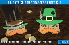 St. Patrick&#039;s Day Coasters Laser Cut Bundle,Shamrock Coaster Product Image 7
