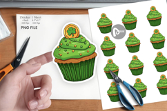 Lucky Cupcake Sticker Product Image 1