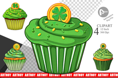 Lucky Cupcake Clipart Product Image 1