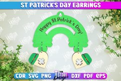 St. Patrick&#039;s Day Earrings Laser Cut Bundle, Shamrock Lucky Product Image 12