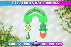 St. Patrick&#039;s Day Earrings Laser Cut Bundle, Shamrock Lucky Product Image 6