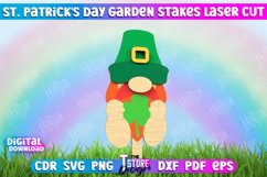 St. Patrick&#039;s Day Garden Stake Laser Cut, Plant Marker Laser Product Image 1