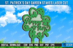 St. Patrick&#039;s Day Garden Stake Laser Cut Bundle, Yard Stakes Product Image 4