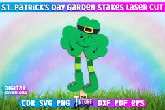 St. Patrick&#039;s Day Garden Stake Laser Cut, Plant Marker Laser Product Image 1