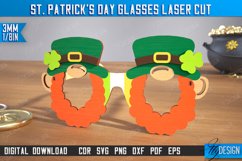 St. Patrick&#039;s Day Glasses Laser Cut Bundle, Wooden Glasses Product Image 4