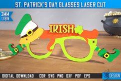 St. Patrick&#039;s Day Glasses Laser Cut Bundle, Wooden Glasses Product Image 5