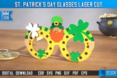 St. Patrick&#039;s Day Glasses Laser Cut Bundle, Wooden Glasses Product Image 9