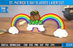St. Patrick&#039;s Day Glasses Laser Cut Bundle, Wooden Glasses Product Image 11