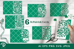 St. Patrick&#039;s Day Greeting Card Paper Cut SVG Set of 6 Product Image 1