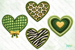 St. Patrick’s Day Knitted Heart Clipart Product Image 1