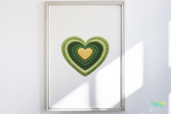 St. Patrick’s Day Knitted Heart Clipart Product Image 3