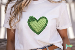 St. Patrick’s Day Knitted Heart Clipart Product Image 2