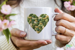 St. Patrick’s Day Knitted Heart Clipart Product Image 3