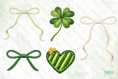 St. Patrick’s Day Knitted Heart Clipart Product Image 2