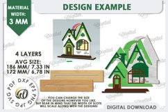 St. Patrick&#039;s Day Houses Laser Cut Bundle. Layered Houses Product Image 4