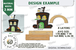 St. Patrick&#039;s Day House Laser Cut. Layered House SVG Product Image 2