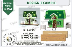 St. Patrick&#039;s Day House Laser Cut. Layered House SVG Product Image 2