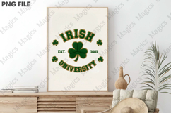 St Patrick’s Day PNG, Irish University Shamrock Product Image 3