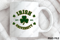 St Patrick’s Day PNG, Irish University Shamrock Product Image 4