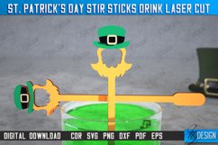 St Patrick&#039;s Day Drink Stirrers | Drinks Markers | CNC File Product Image 1