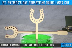 St Patrick&#039;s Day Drink Stirrers | Drinks Markers | CNC File Product Image 1