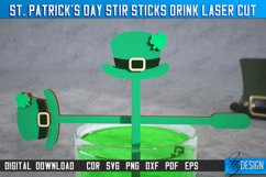 St Patrick&#039;s Day Drink Stirrers | Drinks Markers | CNC File Product Image 1