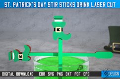 St Patrick&#039;s Day Drink Stirrers | Drinks Markers | CNC File Product Image 1
