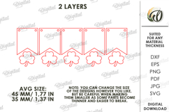 St Patricks Day Tiered Tray Laser Cut. Wall Decor SVG Product Image 3