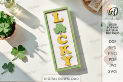 St Patricks Day Tiered Tray Laser Cut. Wall Decor SVG Product Image 4