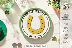 St Patricks Day Tiered Tray Laser Cut. Wall Decor SVG Product Image 1