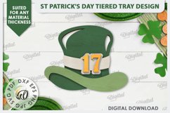 St Patrick&#039;s Day Tiered Tray Laser Cut Bundle. Lucky Charm Product Image 3