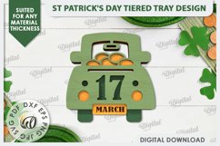 St Patrick&#039;s Day Tiered Tray Laser Cut Bundle. Lucky Charm Product Image 9