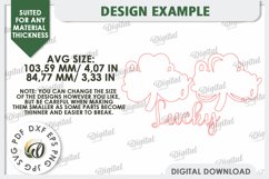St Patrick&#039;s Day Shamrock Laser Cut. Lucky Charm Tiered Tray Product Image 2