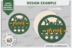 St Patrick&#039;s Day Sign Laser Cut. Lucky Charm Tiered Tray SVG Product Image 2