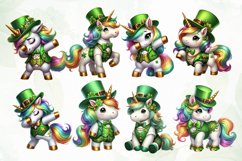 St Patrick’s Day Unicorns Sublimation Product Image 2