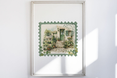 St. Patrick’s Day Vintage Postage Stamp Clipart Product Image 5