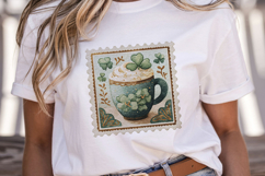 St. Patrick’s Day Vintage Postage Stamp Clipart Product Image 2