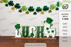St Patrick's Day Word Stands Bundle Lasercut.Stand Decor SVG Product Image 2