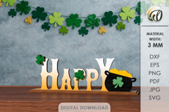 St Patrick's Day Word Stands Bundle Lasercut.Stand Decor SVG Product Image 8