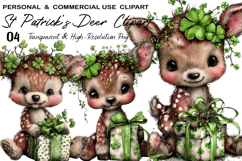 St Patrick's Deer Clipart Product Image 1