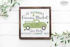 St. Patrick's Day Vintage Truck Farmhouse Sign SVG Product Image 2