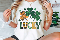 St. Patrick Lucky Leopard Heart PNG, Lucky Saint Patrick PNG Product Image 2