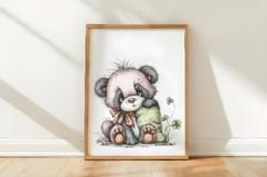 St Patrick's Panda Clipart Product Image 3
